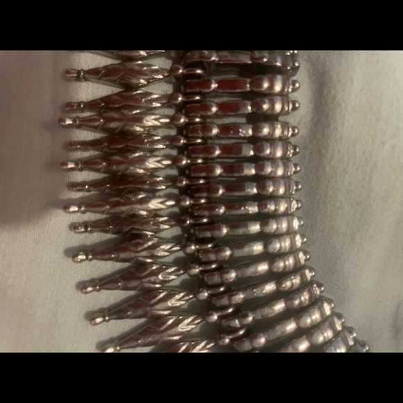 Brutalist modernist choker with metal dull end spikes, awesome! - Picture 4 of 4